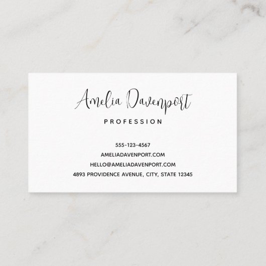 Magischer Wald mit Lichtern Visitenkarte (Rückseite)