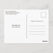 Magischer Wald mit Lichtern zum Geburtstag einlade Postkarte (Rückseite)