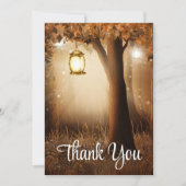 Magischer Wald mit Luftfeuchtigkeit Danke Karte (Vorderseite)