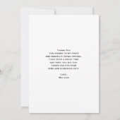 Magischer Wald mit Luftfeuchtigkeit Danke Karte (Rückseite)