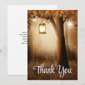 Magischer Wald mit Luftfeuchtigkeit Danke Karte (Vorne/Hinten)