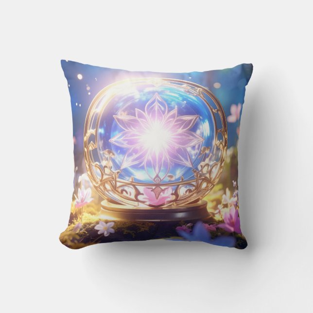 Magischer Wald Orb Kissen (Vorderseite)