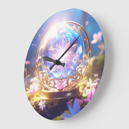 Magischer Wald Orb Wall Uhr (Winkel)