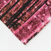 Magischer Wald Peach Pink Fleecedecke (Ecke)