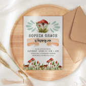 Magischer Wald Pilz 1. Geburtstag Einladung