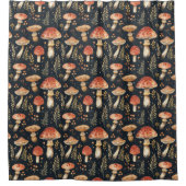 Magischer Wald-Pilz Duschvorhang (Vorderseite)