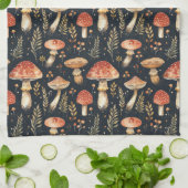 Magischer Wald Pilz Küchentuch (Gefaltet)