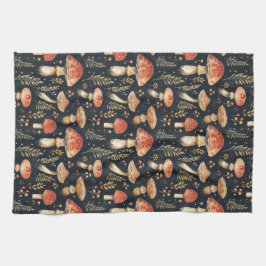 Magischer Wald Pilz Küchentuch