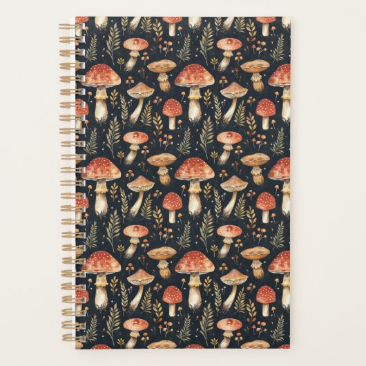 Magischer Wald-Pilz Planer (Vorderseite)