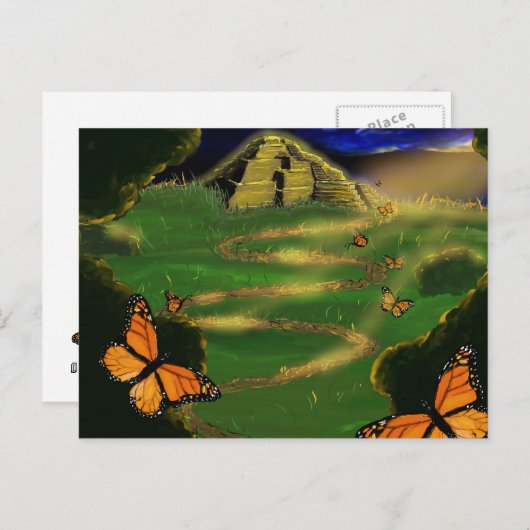 Magischer Wald Postkarte (Vorne/Hinten)