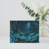 Magischer Wald Postkarte (Stehend Vorderseite)