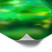 Magischer Wald St Patrick Tag Naturmärchen Kunst Poster (Ecke)