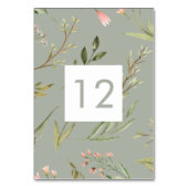 Magischer Wald | Tabelle Tischnummer (Rückseite)