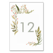 Magischer Wald | Tabelle Tischnummer (Vorderseite)