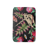 Magischer Wald vereint dunkles Muster. Badematte (Vorderseite Vertikal)