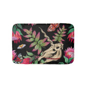 Magischer Wald vereint dunkles Muster. Badematte (Vorderseite)