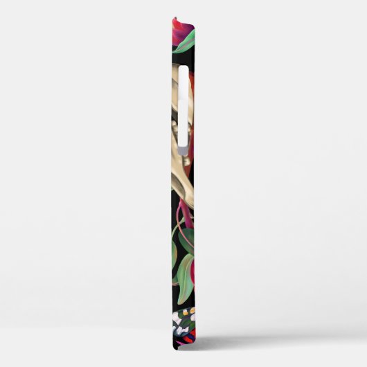 Magischer Wald vereint dunkles Muster. Case-Mate iPhone Hülle (Rückseite / Links)