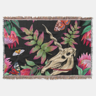 Magischer Wald vereint dunkles Muster. Decke