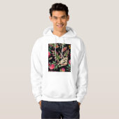 Magischer Wald vereint dunkles Muster. Hoodie (Vorne ganz)