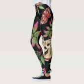 Magischer Wald vereint dunkles Muster. Leggings (Links)