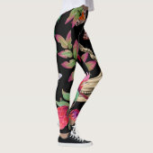 Magischer Wald vereint dunkles Muster. Leggings (Rechts)