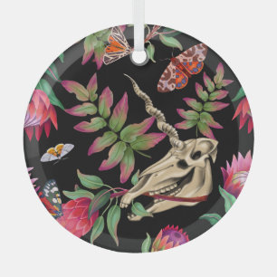 Magischer Wald vereint dunkles Muster. Ornament Aus Glas