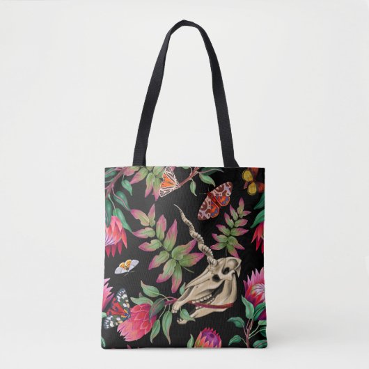 Magischer Wald vereint dunkles Muster. Tasche (Vorderseite)