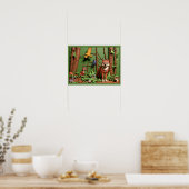 Magischer Wald - Waldtiere Poster (Küche)