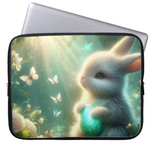 Magischer Waldhasen-Osterei Laptopschutzhülle
