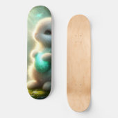 Magischer Waldkaninchen-Ei Skateboard (Vorderseite)