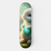 Magischer Waldkaninchen-Ei Skateboard (Vorderseite)