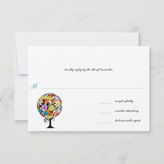 Magischer Waldkreis der Liebe Hochzeitseinladungen Einladung (Vorderseite)