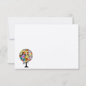 Magischer Waldkreis der Liebe Hochzeitseinladungen Einladung (Rückseite)