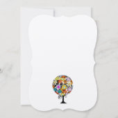 Magischer Waldkreis der Liebe Hochzeitseinladungen Einladung (Rückseite)