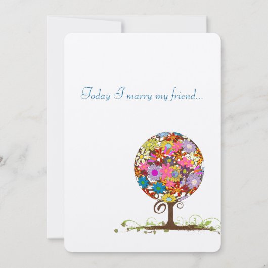 Magischer Waldkreis der Liebe Hochzeitseinladungen Einladung (Rückseite)