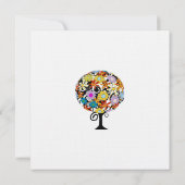 Magischer Waldkreis der Liebe Hochzeitseinladungen Einladung (Rückseite)