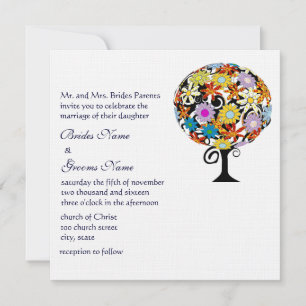 Magischer Waldkreis der Liebe Hochzeitseinladungen Einladung