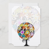 Magischer Waldkreis der Liebe Hochzeitseinladungen Einladung (Rückseite)