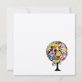 Magischer Waldkreis der Liebe Hochzeitseinladungen Einladung (Rückseite)