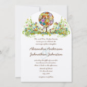 Magischer Waldkreis der Liebe Hochzeitseinladungen Einladung (Vorderseite)