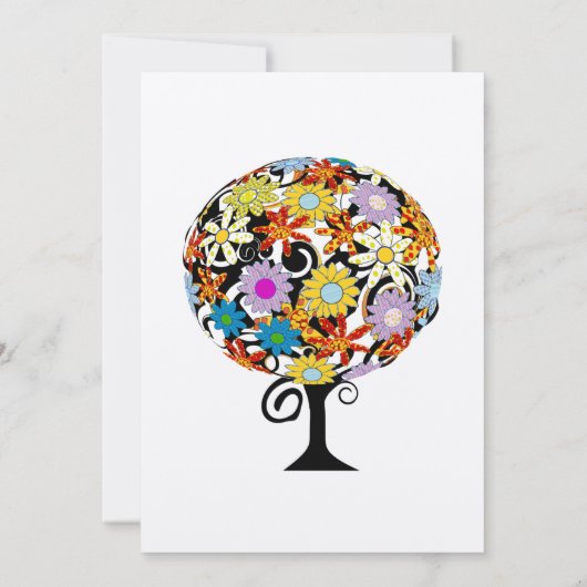 Magischer Waldkreis der Liebe Hochzeitseinladungen Einladung (Rückseite)