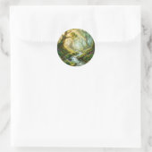 Magischer Waldstrom-Rundsticker Runder Aufkleber (Tasche)