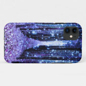 Magischer Waldweg Lila blau Case-Mate iPhone Hülle (Rückseite (Horizontal))