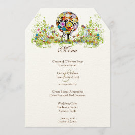 Magischer Waldzirkel der Liebe Menükarte