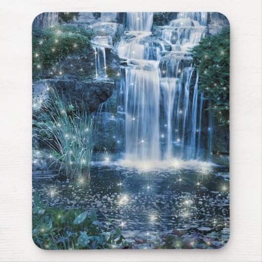 Magischer Wasserfall Mousepad (Vorne)