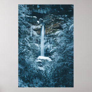 Magischer Wasserfall Peričnik in Mojstrana, Slowen Poster