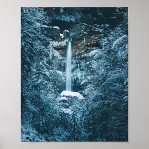 Magischer Wasserfall Peričnik in Mojstrana, Slowen Poster