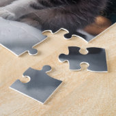 Magischer Weihnachtsabend mit Kätzchen von Bäumen Puzzle (Seite)
