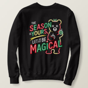 Magischer Weihnachtsbär Festtagspullover  Sweatshirt