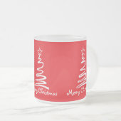 Magischer Weihnachtsbaum Holiday Mattiert Glass Co Mattglastasse (VorderseiteRechts)